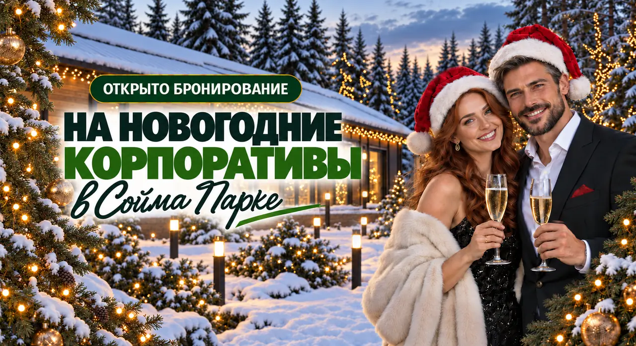 Открыто бронирование на новогодние корпоративы в Сойма Парке